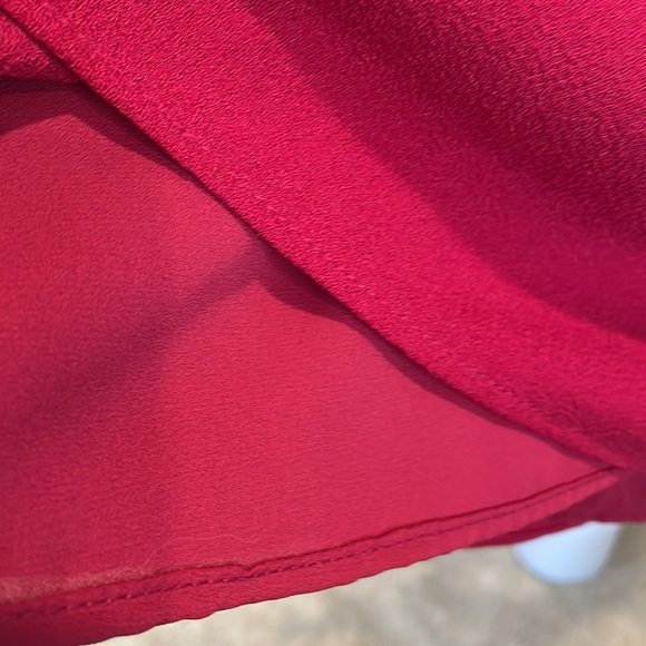 Charles Henry Red Tiered Ruffle Sleeve Mini Dress - Picture 5 of 9